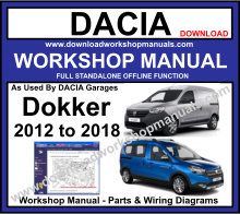 Dacia Dokker Service Repair Workshop Manual